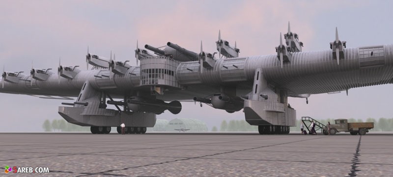 طائرة عسكرية روسية غريبة التصميم