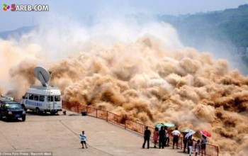 شاهد ما نتج عن تفجير سد في الصين